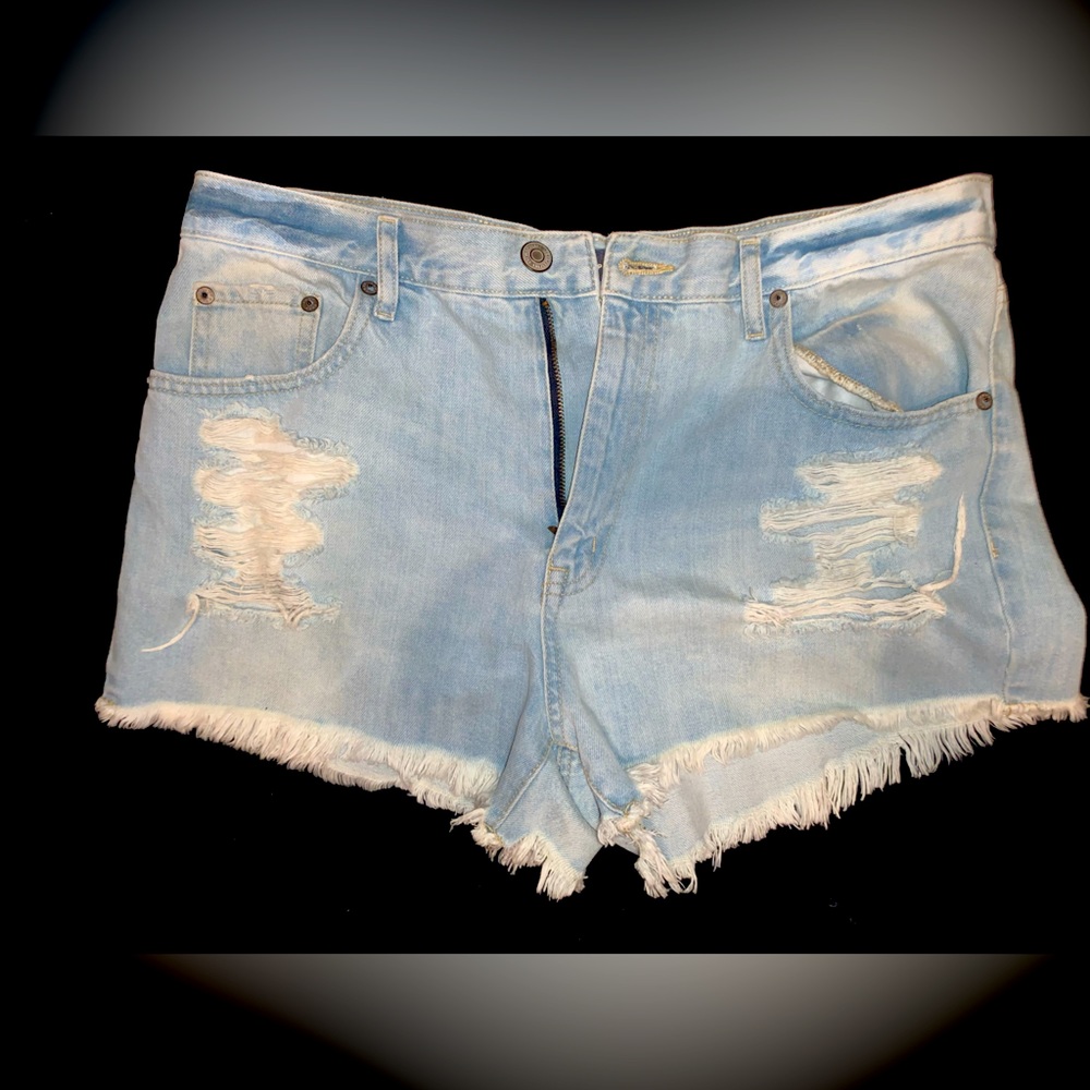 Aeropostale - High Rise Denim Shorts .